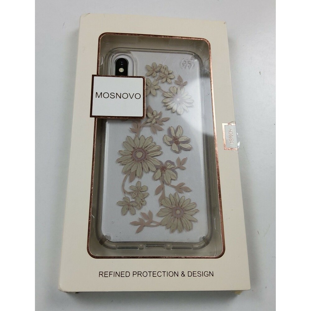 Mosnovo IPhone X Floral Cell Phone Case Snap On Protection